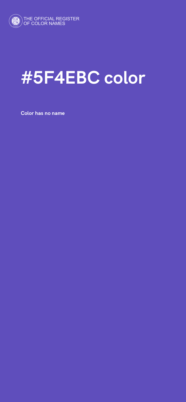 #5F4EBC color image