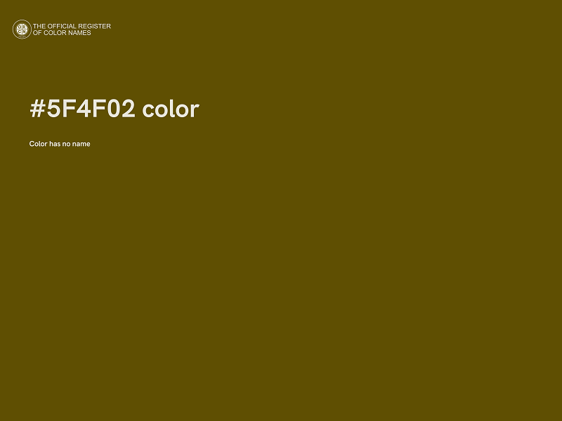 #5F4F02 color image