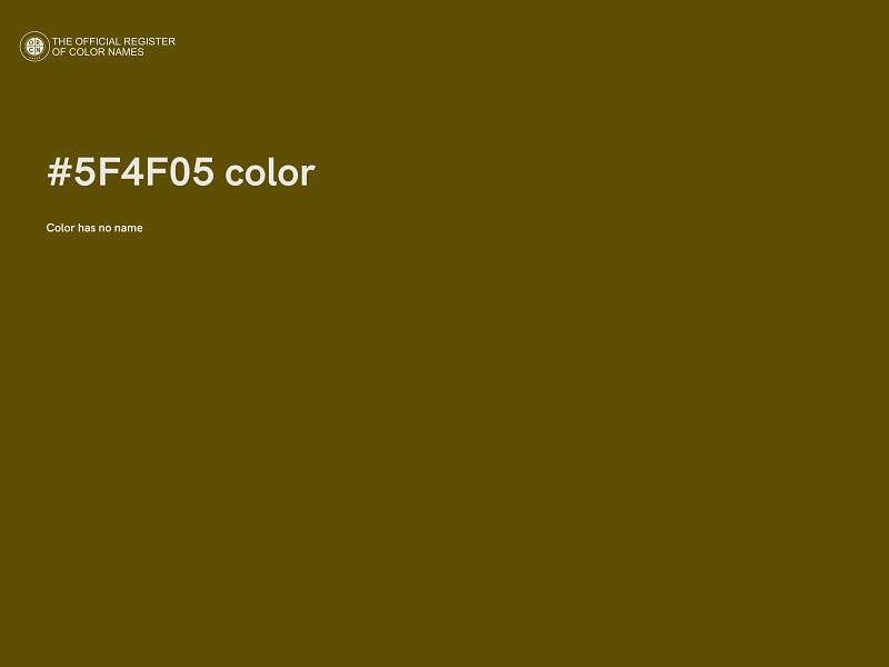 #5F4F05 color image