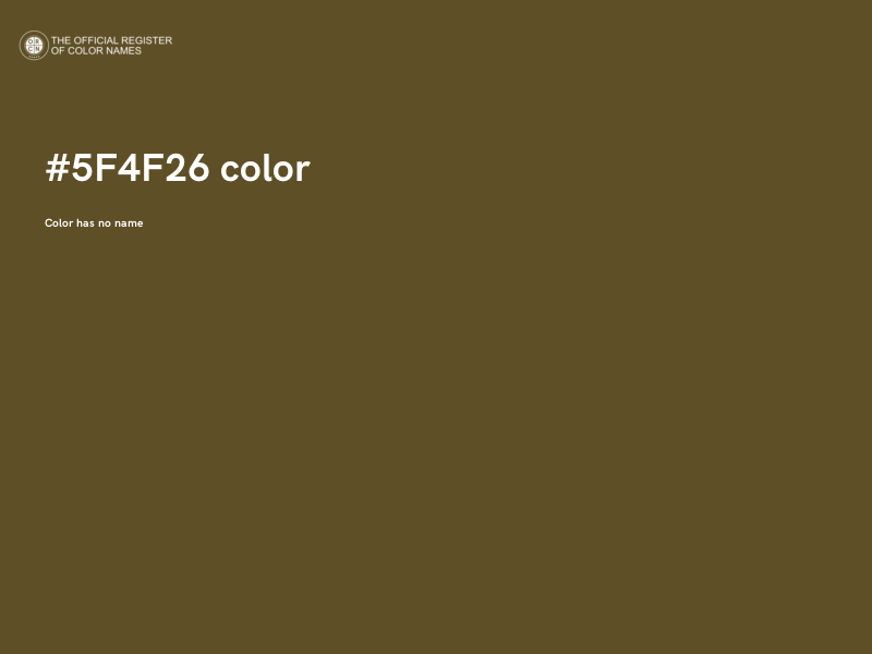 #5F4F26 color image