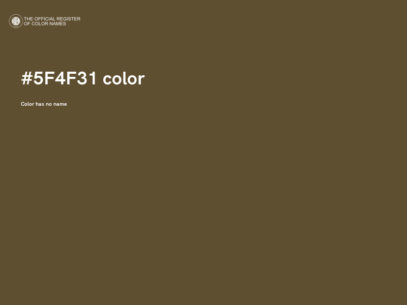 #5F4F31 color image