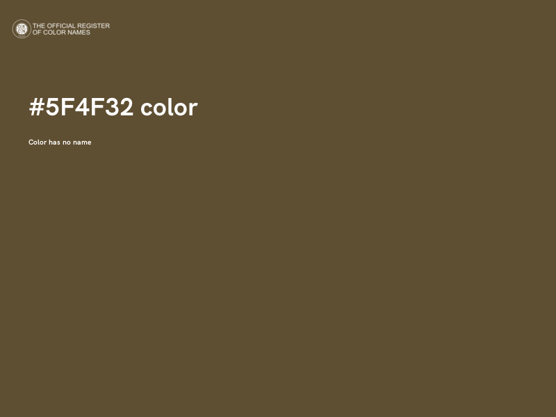 #5F4F32 color image
