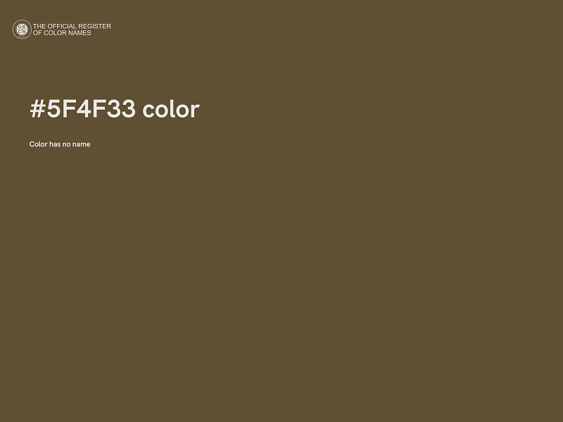 #5F4F33 color image