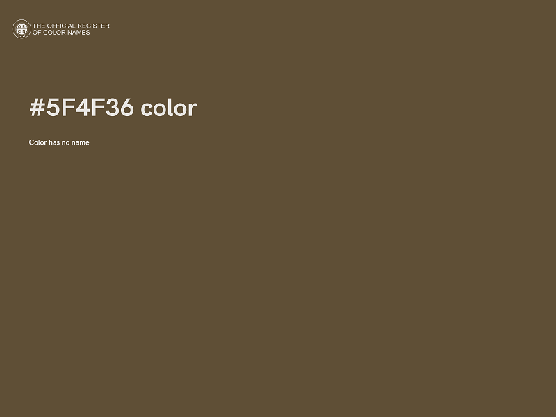 #5F4F36 color image