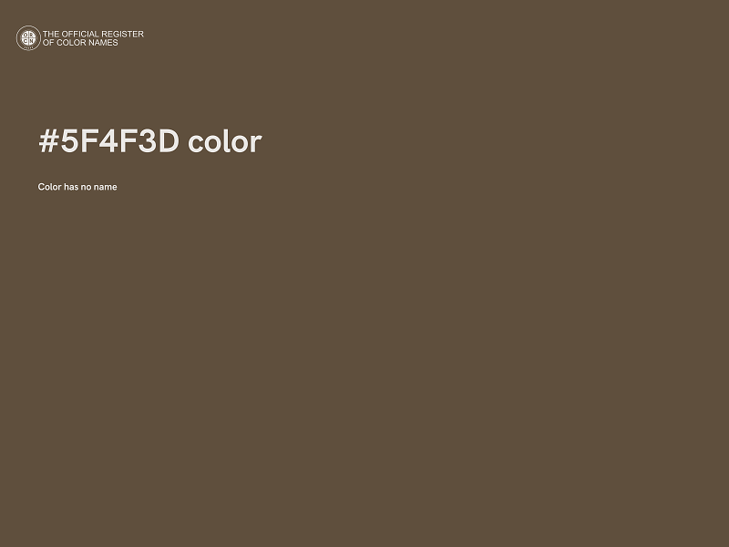 #5F4F3D color image