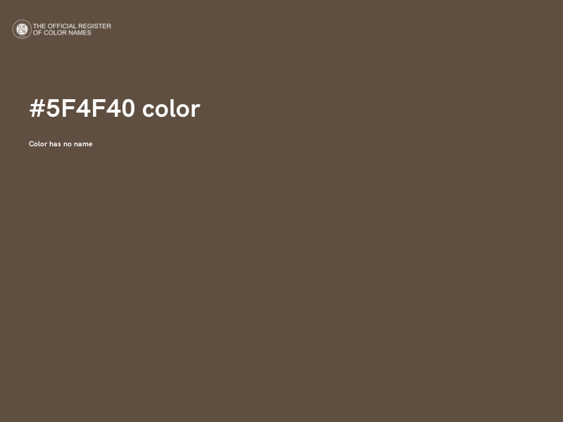 #5F4F40 color image