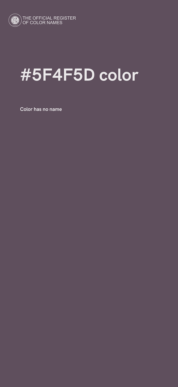 #5F4F5D color image