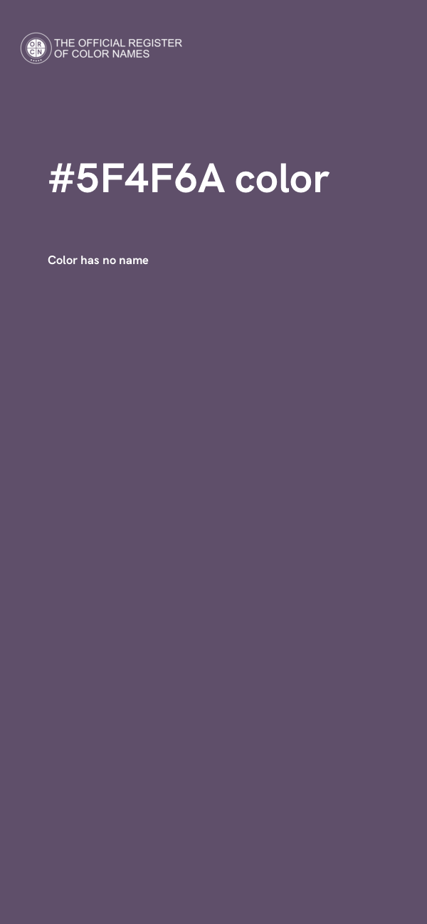 #5F4F6A color image