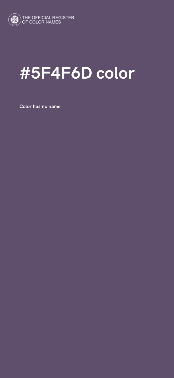 #5F4F6D color image