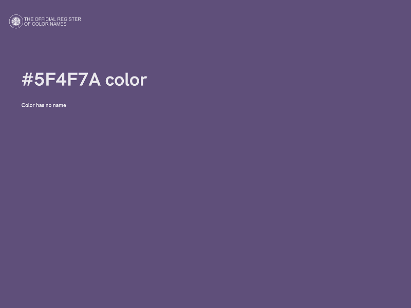 #5F4F7A color image