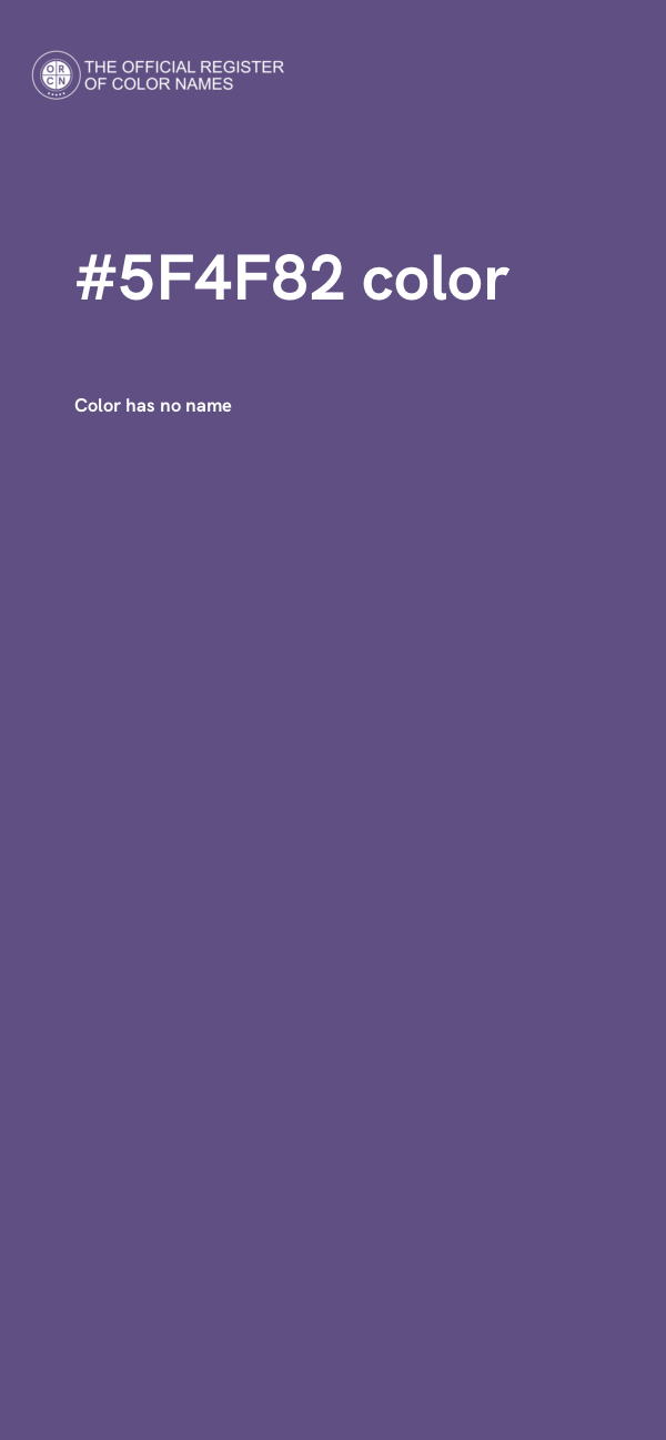 #5F4F82 color image