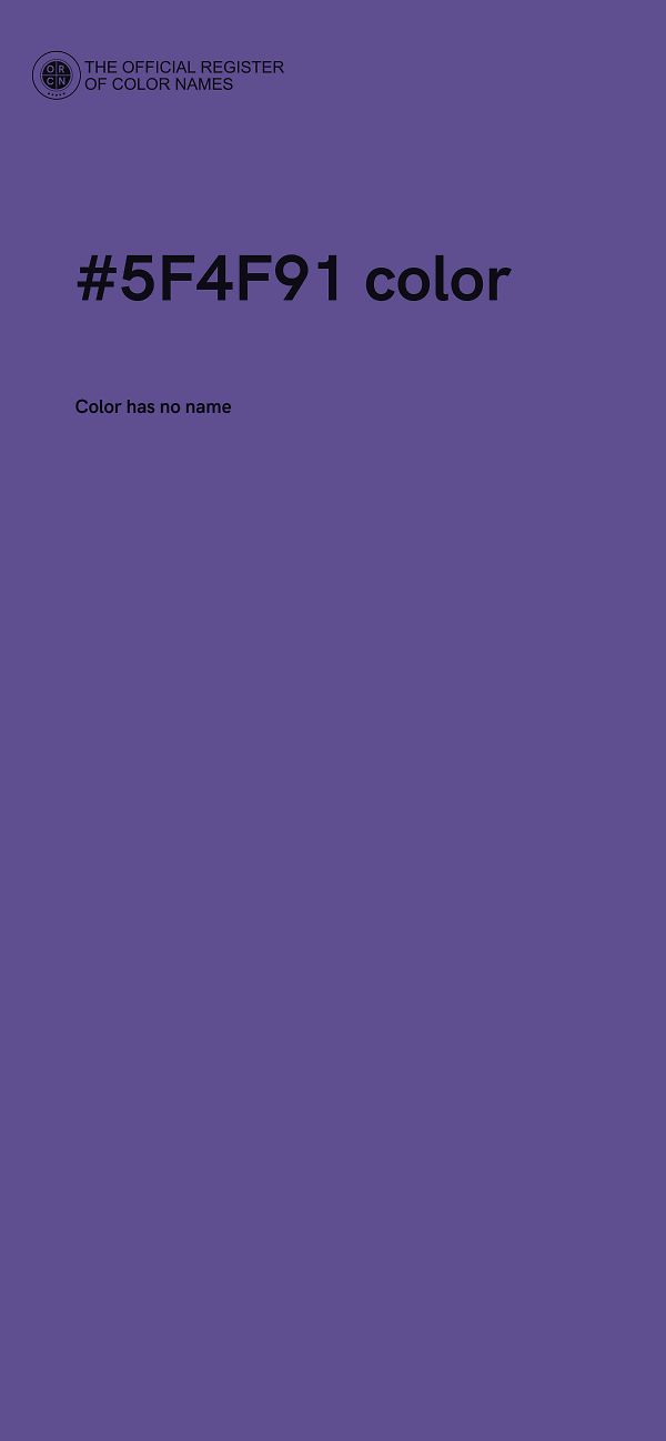 #5F4F91 color image