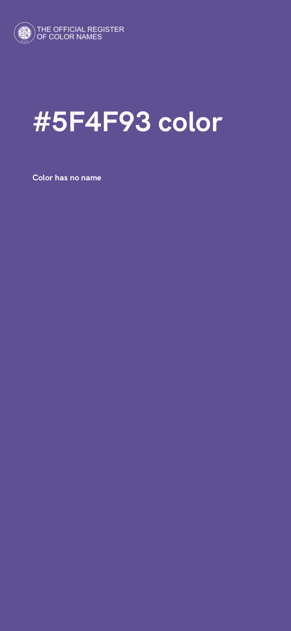 #5F4F93 color image