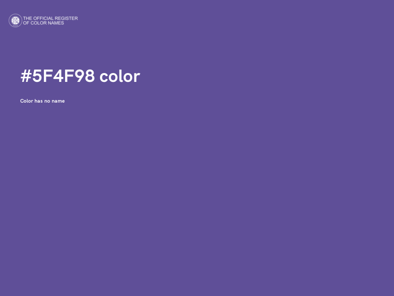 #5F4F98 color image