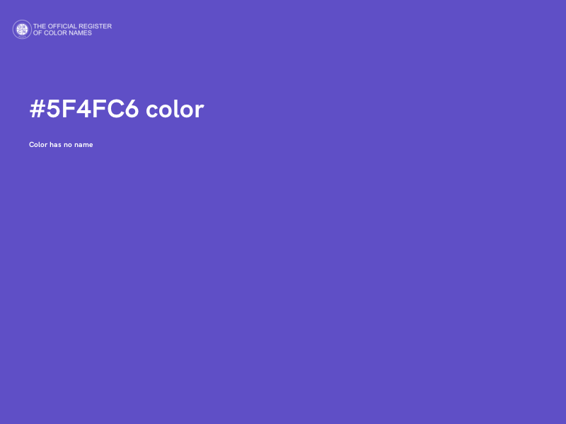 #5F4FC6 color image