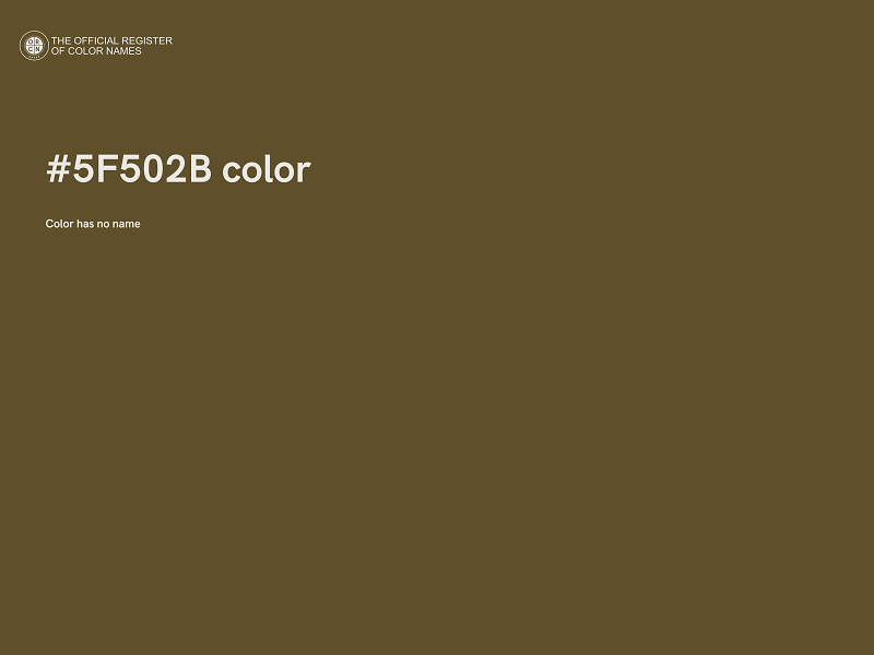 #5F502B color image