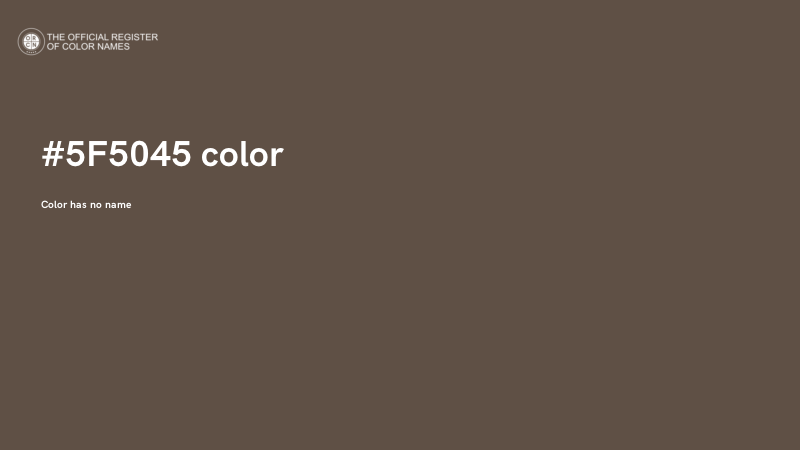 #5F5045 color image