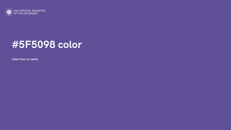 #5F5098 color image
