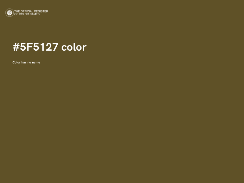 #5F5127 color image