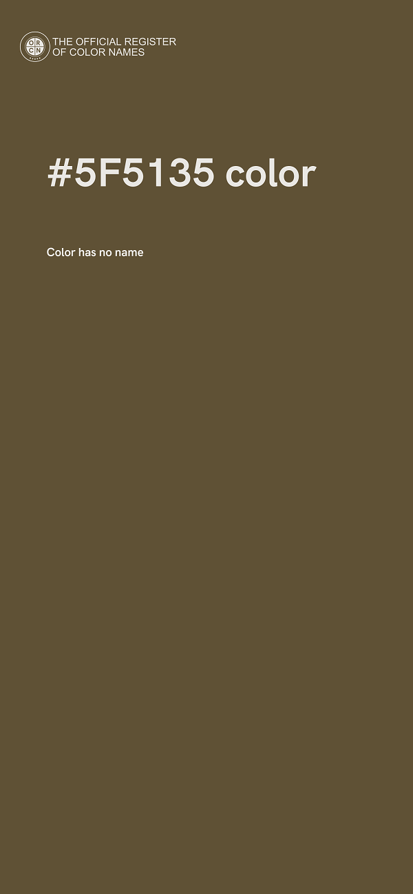#5F5135 color image