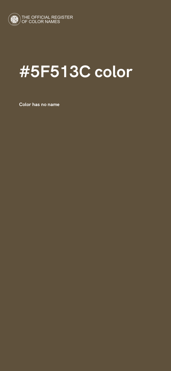 #5F513C color image