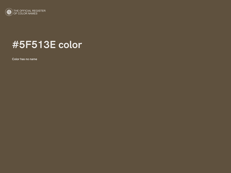 #5F513E color image