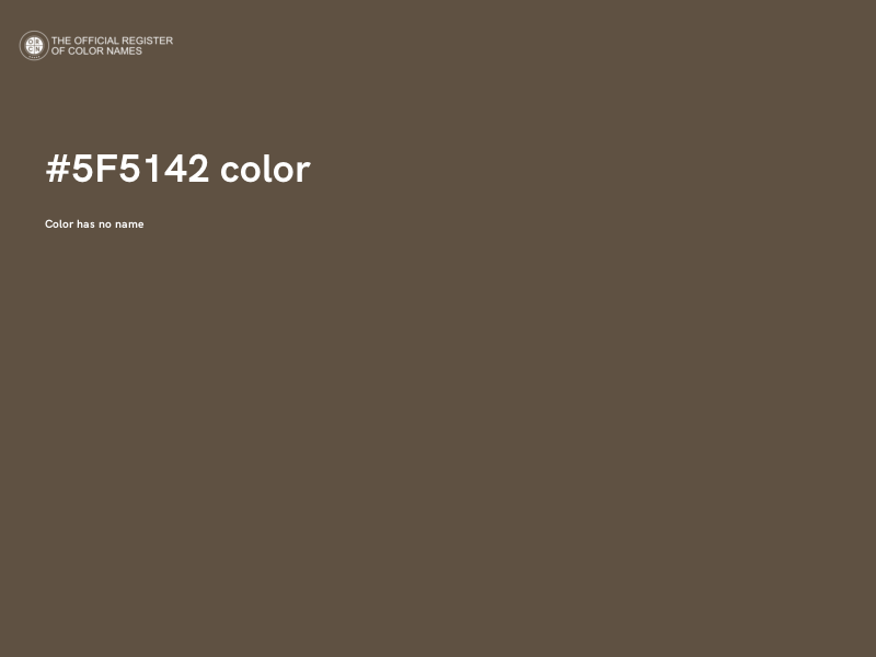 #5F5142 color image