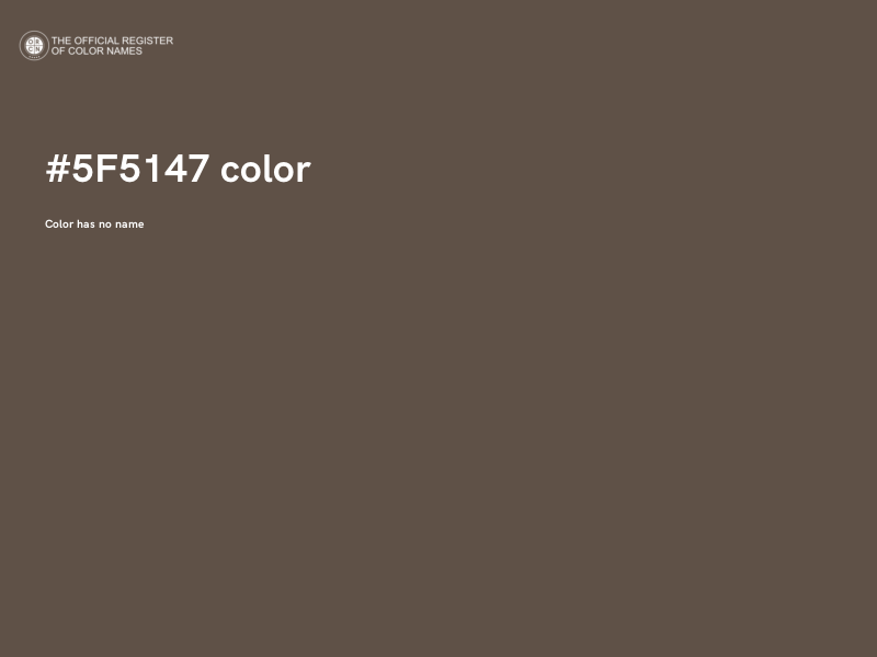 #5F5147 color image