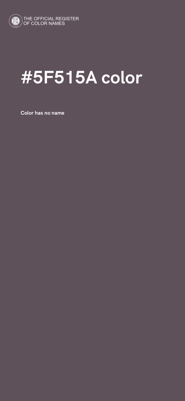 #5F515A color image