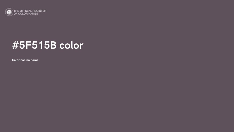 #5F515B color image