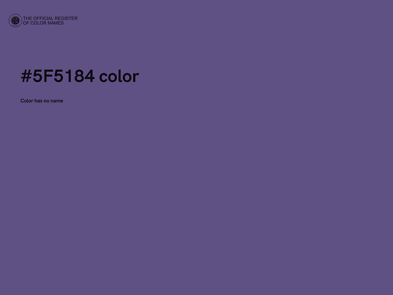 #5F5184 color image