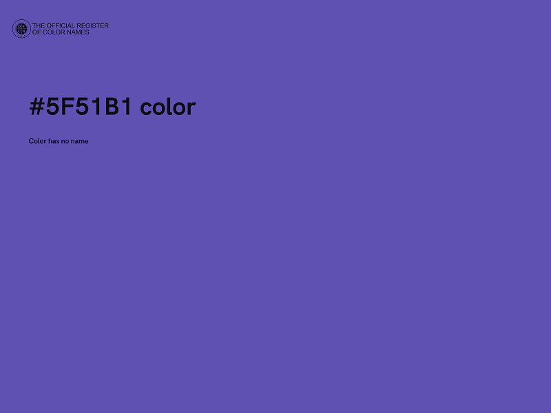 #5F51B1 color image