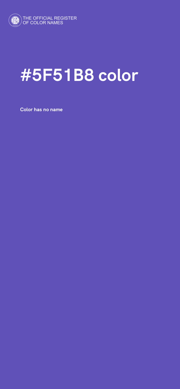 #5F51B8 color image