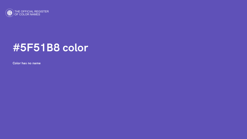 #5F51B8 color image