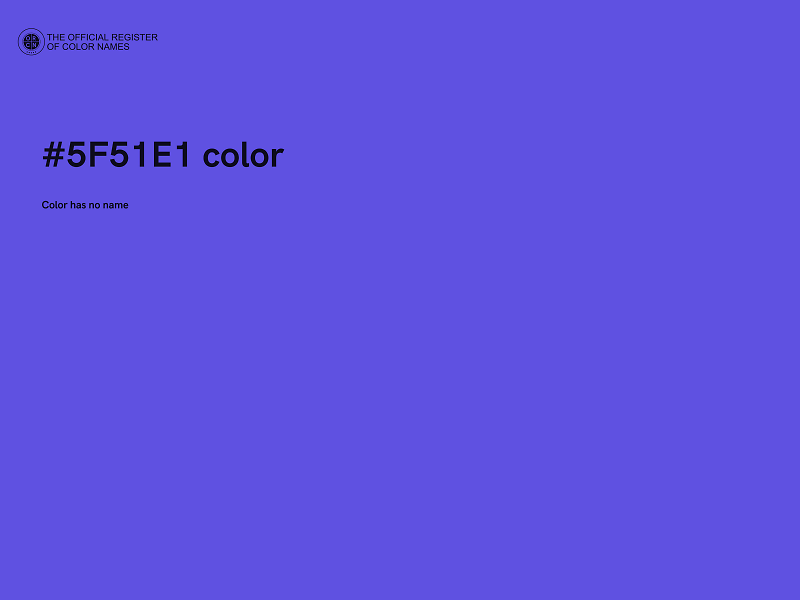 #5F51E1 color image