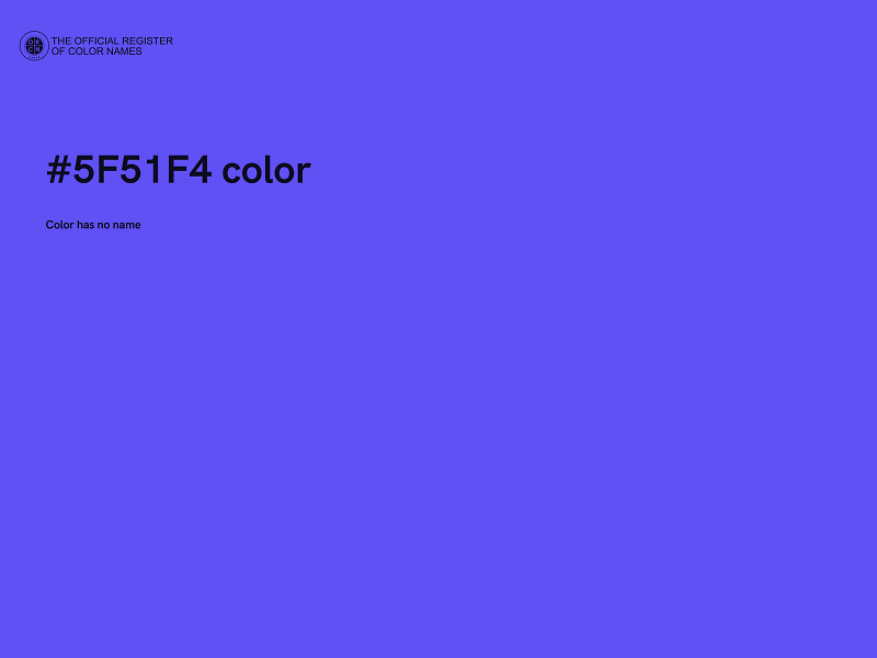 #5F51F4 color image