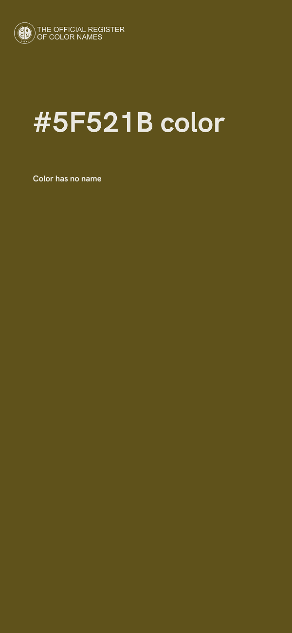 #5F521B color image