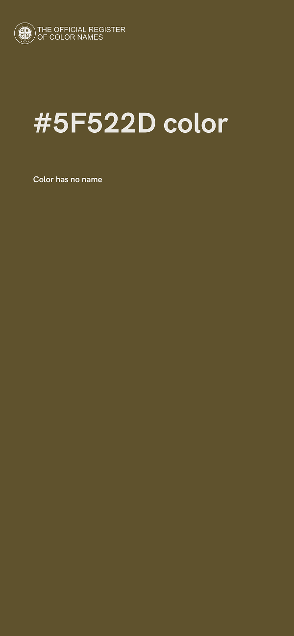 #5F522D color image