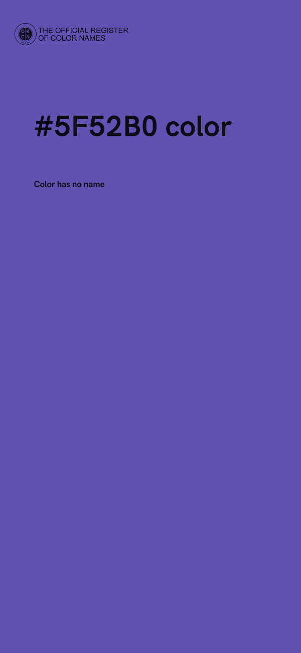 #5F52B0 color image