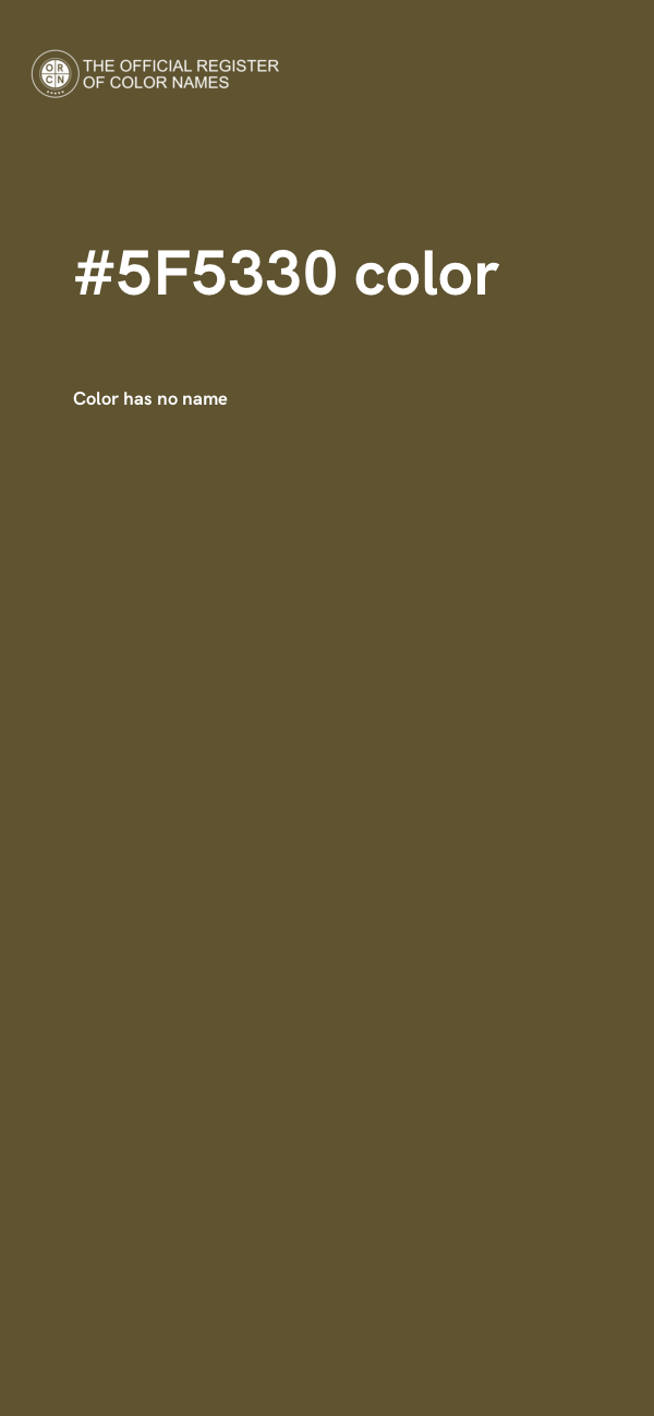 #5F5330 color image
