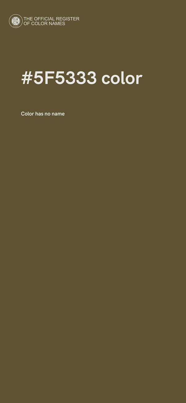#5F5333 color image