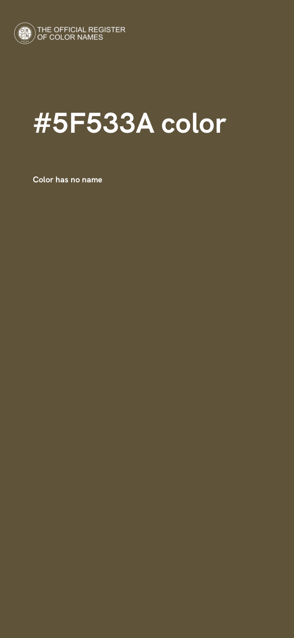 #5F533A color image