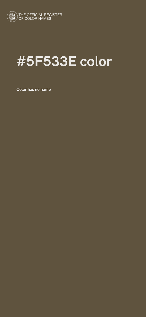 #5F533E color image