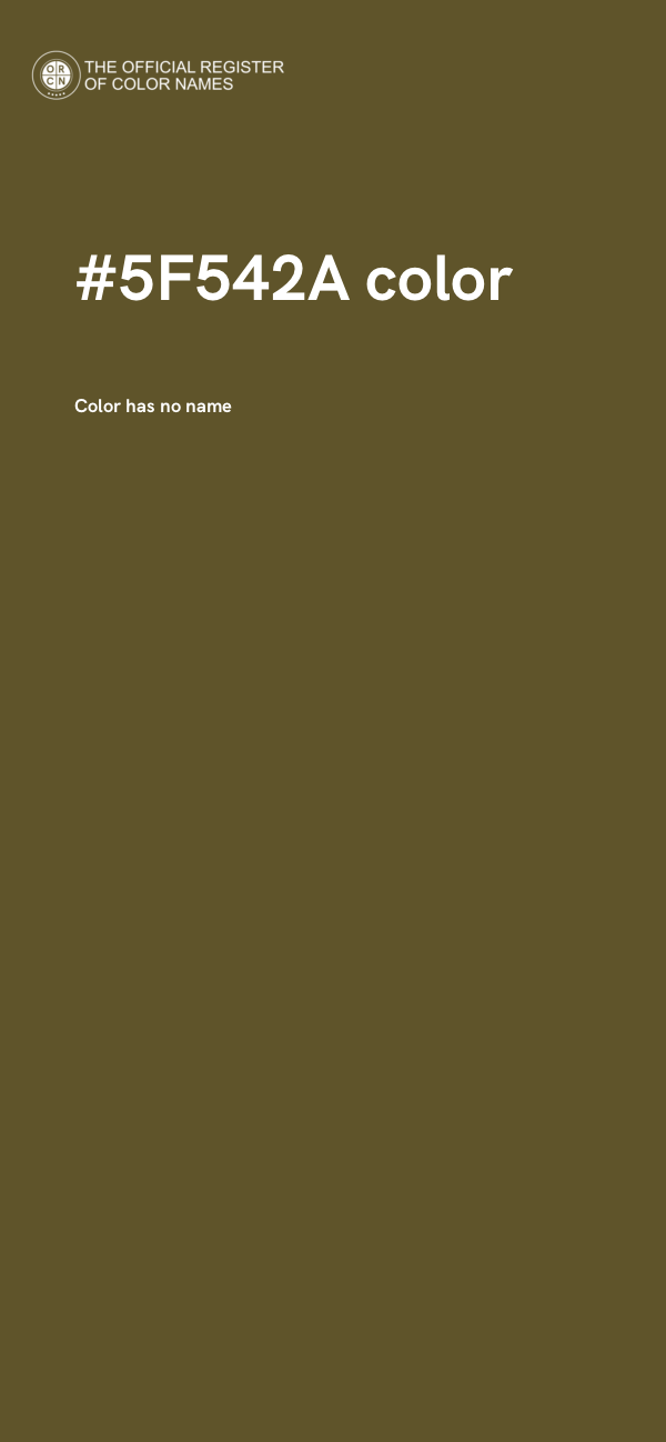 #5F542A color image