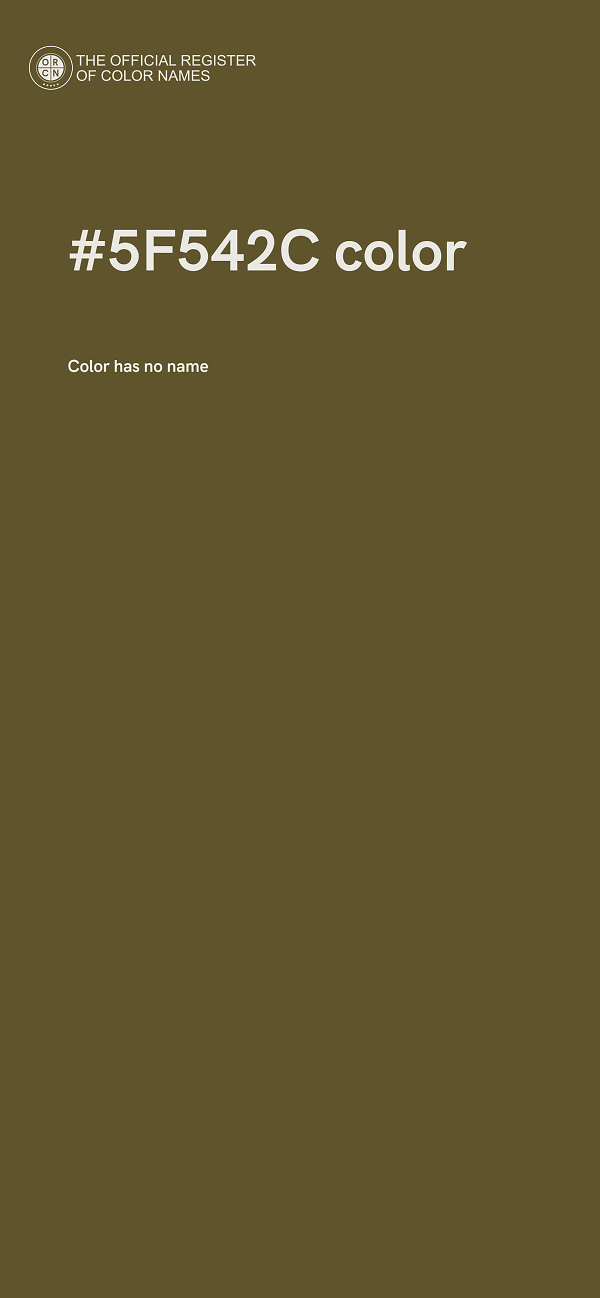 #5F542C color image