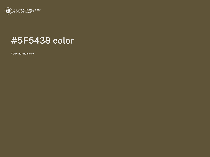 #5F5438 color image