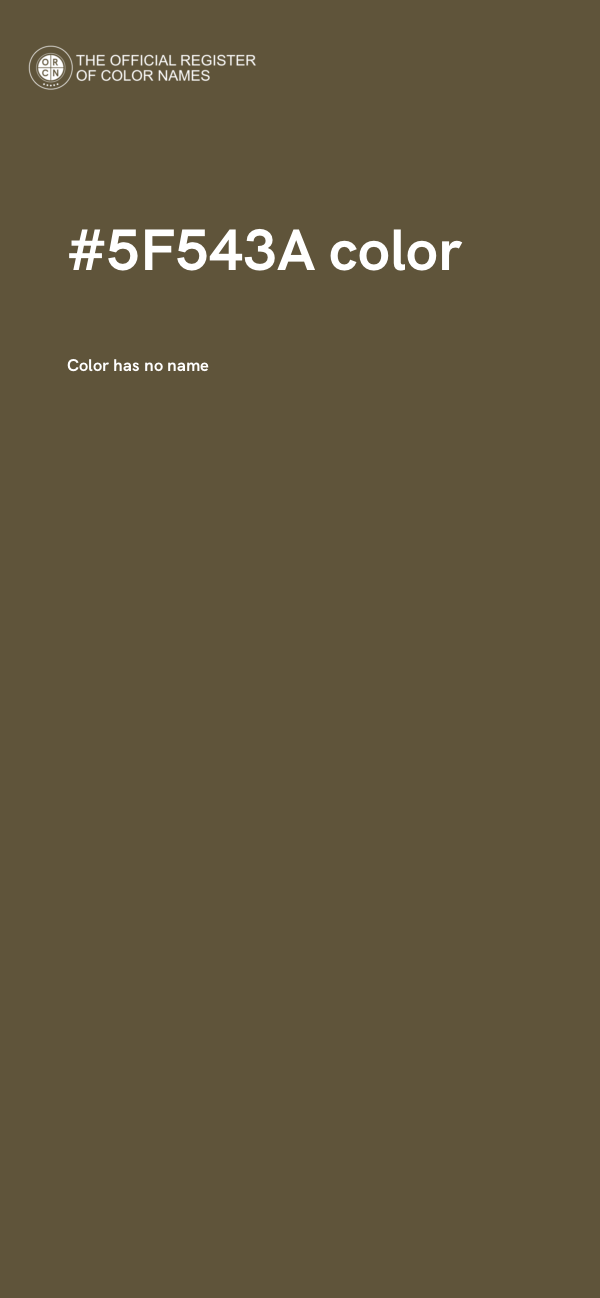 #5F543A color image