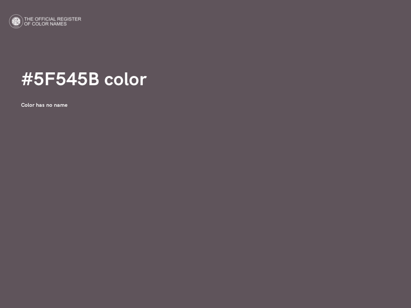 #5F545B color image