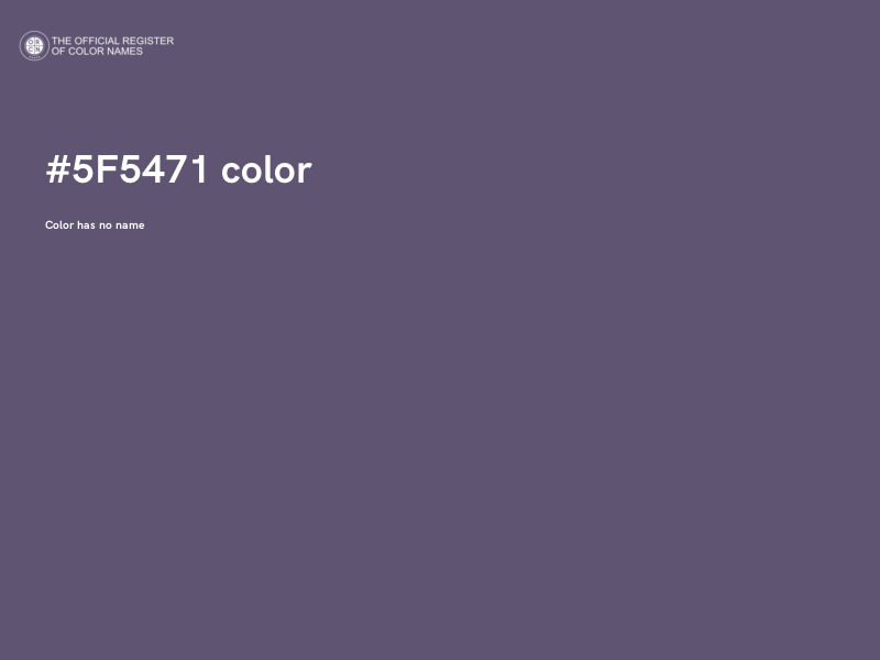 #5F5471 color image