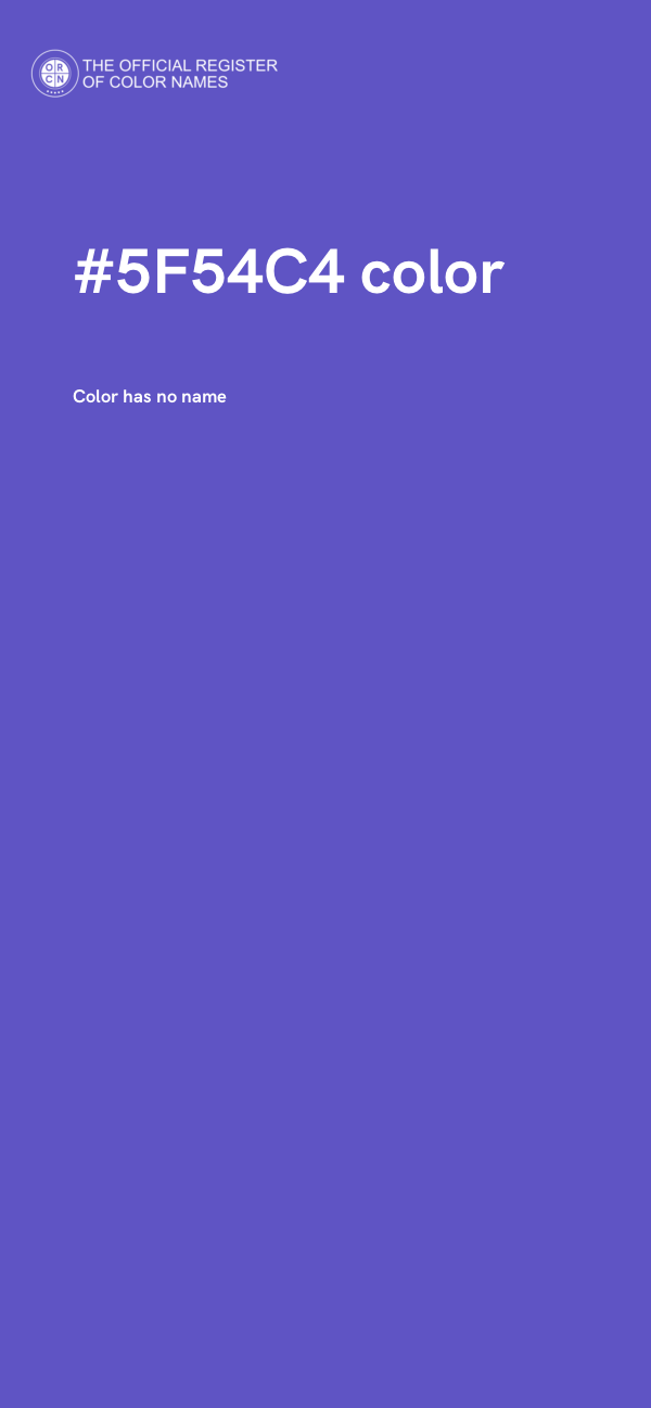 #5F54C4 color image